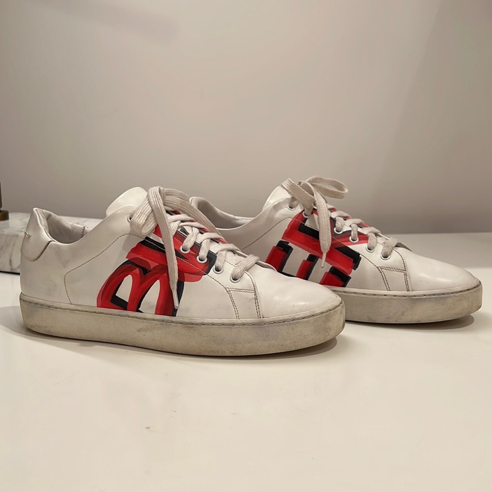 Burberry white women’s sneakers